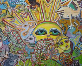 The Painting Of Life By Mirka Mora - Broome Tourism 0