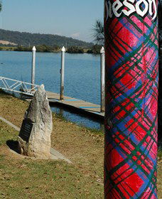 Maclean Tartan Power Poles - Broome Tourism 1