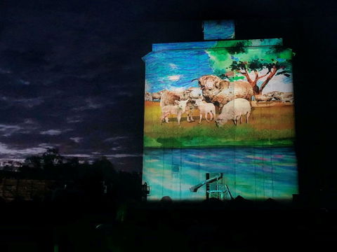 Quorn Silo Light Show - Broome Tourism 0