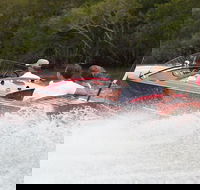 Noosa River Cruise for 2 people on a Classic Mahogany Speed Boat - 90 min. - Broome Tourism