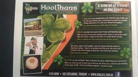 Hoolihans Irish Restaurant & Bar - Broome Tourism 1