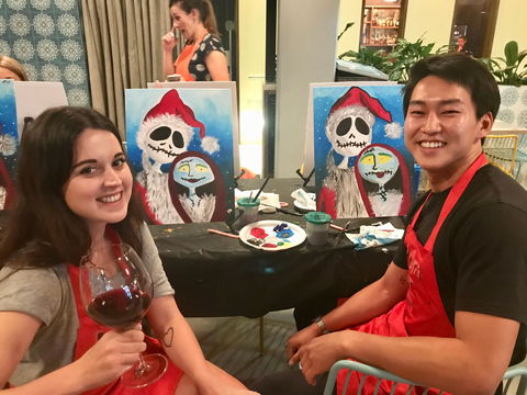Paint And Sip Class: Christmas In July - Broome Tourism 0