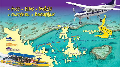 Scenic Flight - Great Barrier Reef, Heart Reef, Whitehaven Beach & Hill Inlet! - Broome Tourism 0